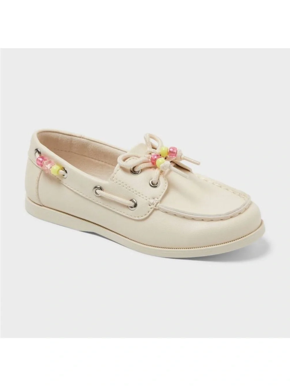 Kids' Remy Boat Moccasin Slip On Shoes - Cat & Jack  Off White